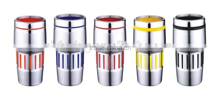 Stainless steel double wall 16oz travel tumblers car mugs without handle