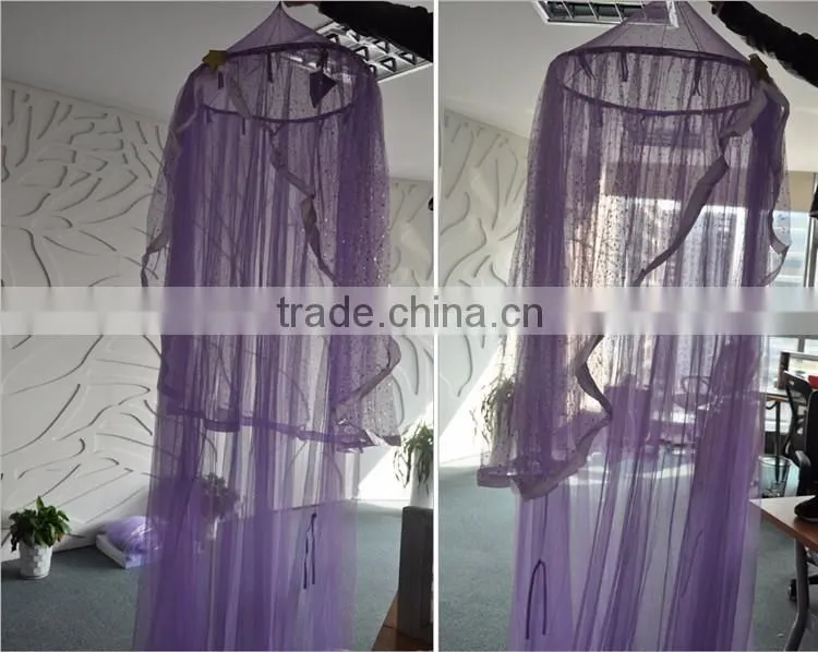 Children Circular Bed Canopy LED Mosquito Net Bed Baby Outdoor Folding Mosquito Net Tent