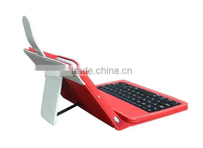 2015 newest bluetooth leather keyboard case 12 inch tablet
