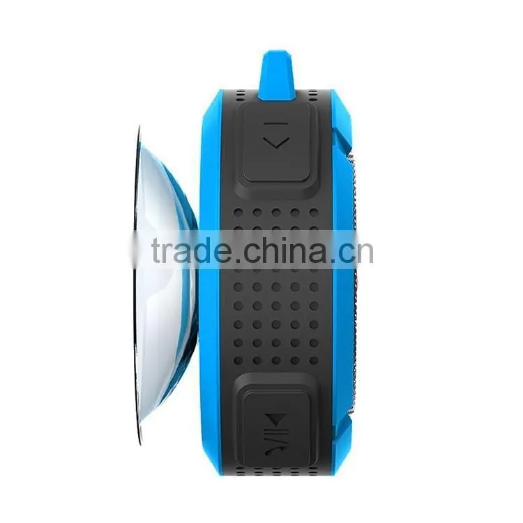 (Hot) 2016 Bluetooth Waterproof Speaker with hook, Portable Bluetooth Speaker, waterproof bluetooth speaker with suction cup