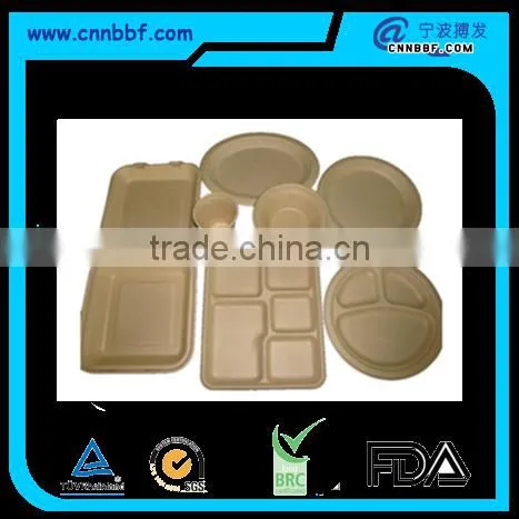 Wheat straw material biodegradable disposable tableware