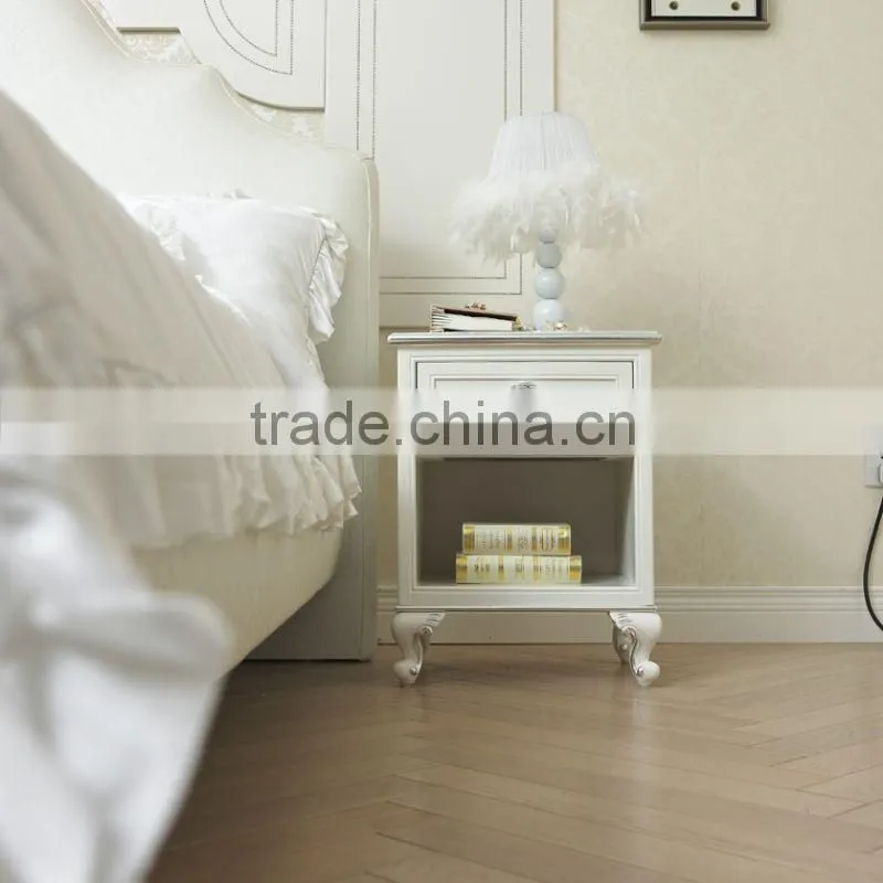 Hot sale kids furniture white color princess design children bedroom furniture set