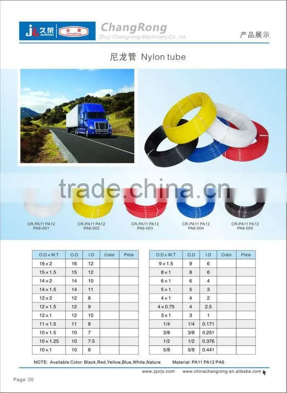 PU hose polyurethane tube