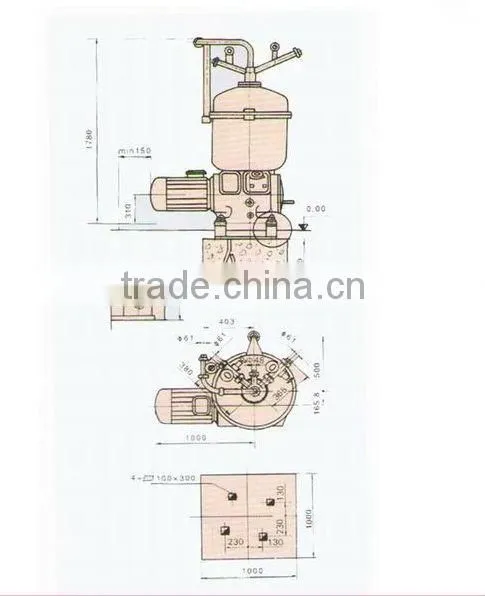 DRY530 Vegetable oil refining disc stack separator centrifuge
