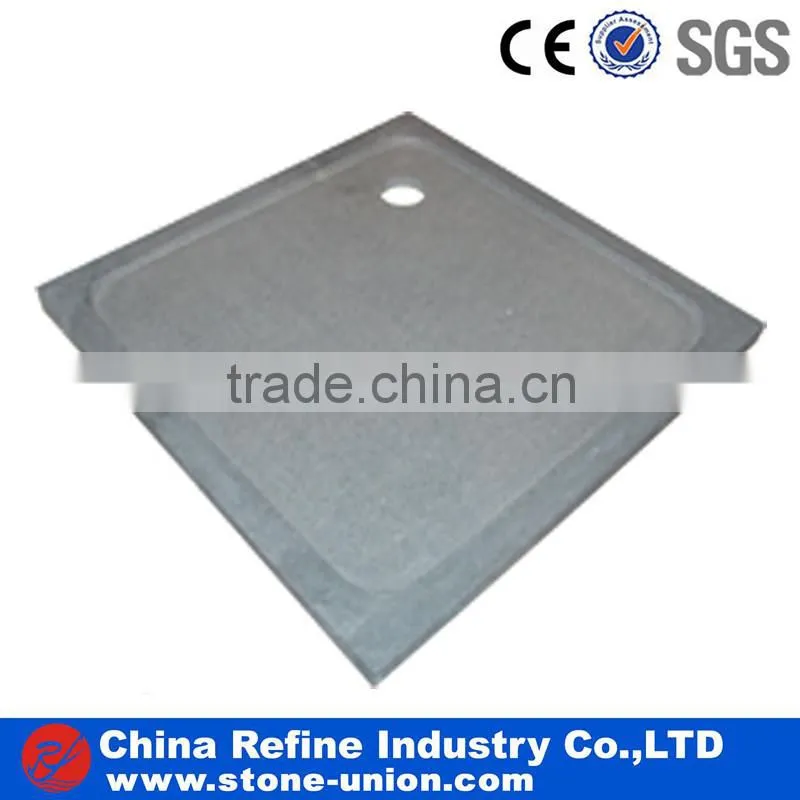grey bathroom shower pans