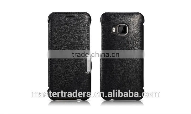 Original Icarer Litchi Grain Series Genuine Leather Case For HTC One M9 MT-3320