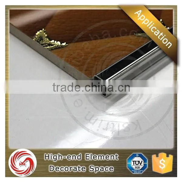 building materials decorative anodized stainless steel tile trim