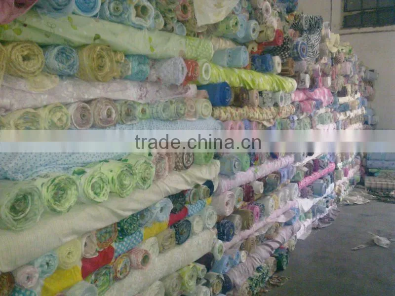 polyester cotton printed stock wholesale poplin fabric
