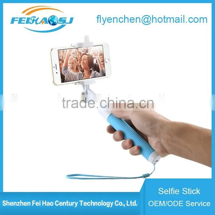 Wholesale High Quality Extendable Wireless Monopod Bluetooth Mini Selfie Stick For Phone
