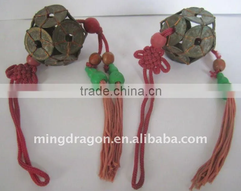 CHINESE COLORFUL MASK KNOT ORIENTAL ORNAMENT EMBROIDERY