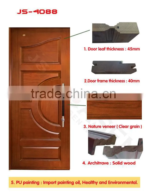 beech wood lobby door