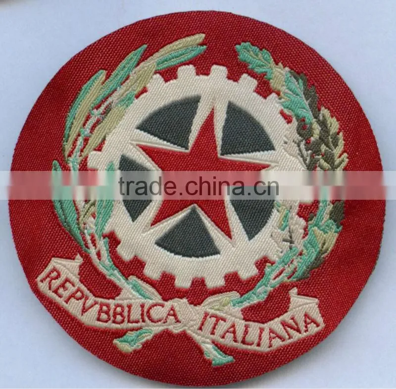 Durable, low price, fashionable machine embroidery woven badges