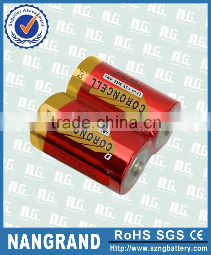 environmental lr20 alkaline battery 1.5v d