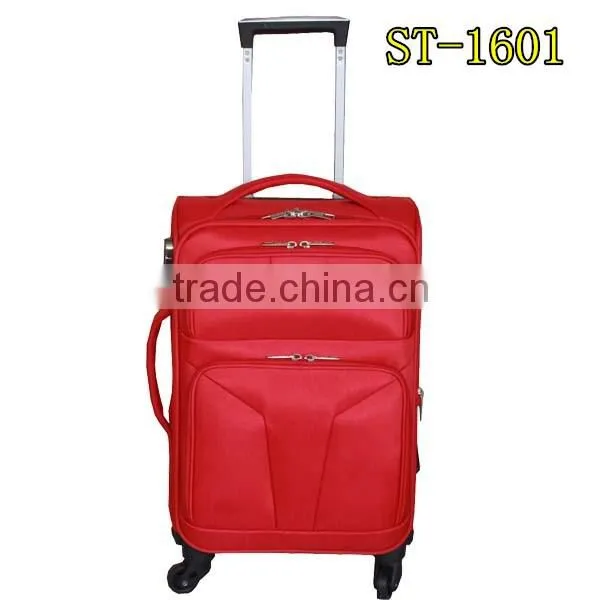 Four wheels fabric handle nylon trolley bag
