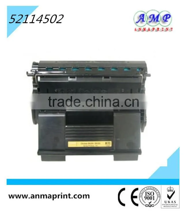 China Manufacturer compatible toner cartridge for Oki printer spare parts toner 52114502