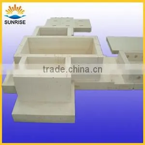 induction furnace refractories fused cast azs block, AZS--33,36,41