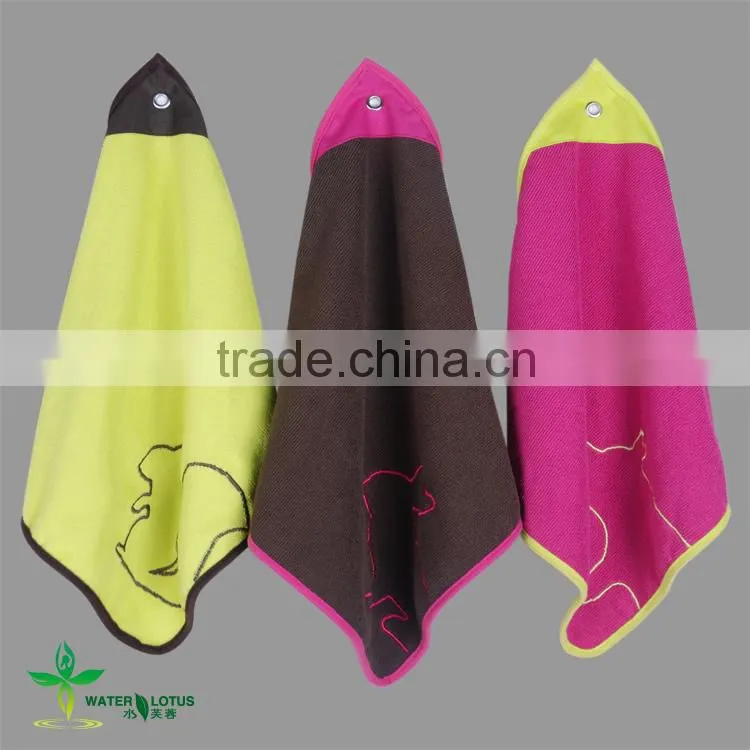 2013 new arrival embroidery microfiber hand towel
