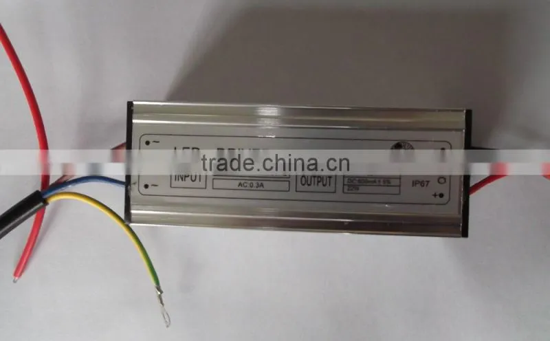 Hot selling waterproof constant current LED driver 600mA 30W