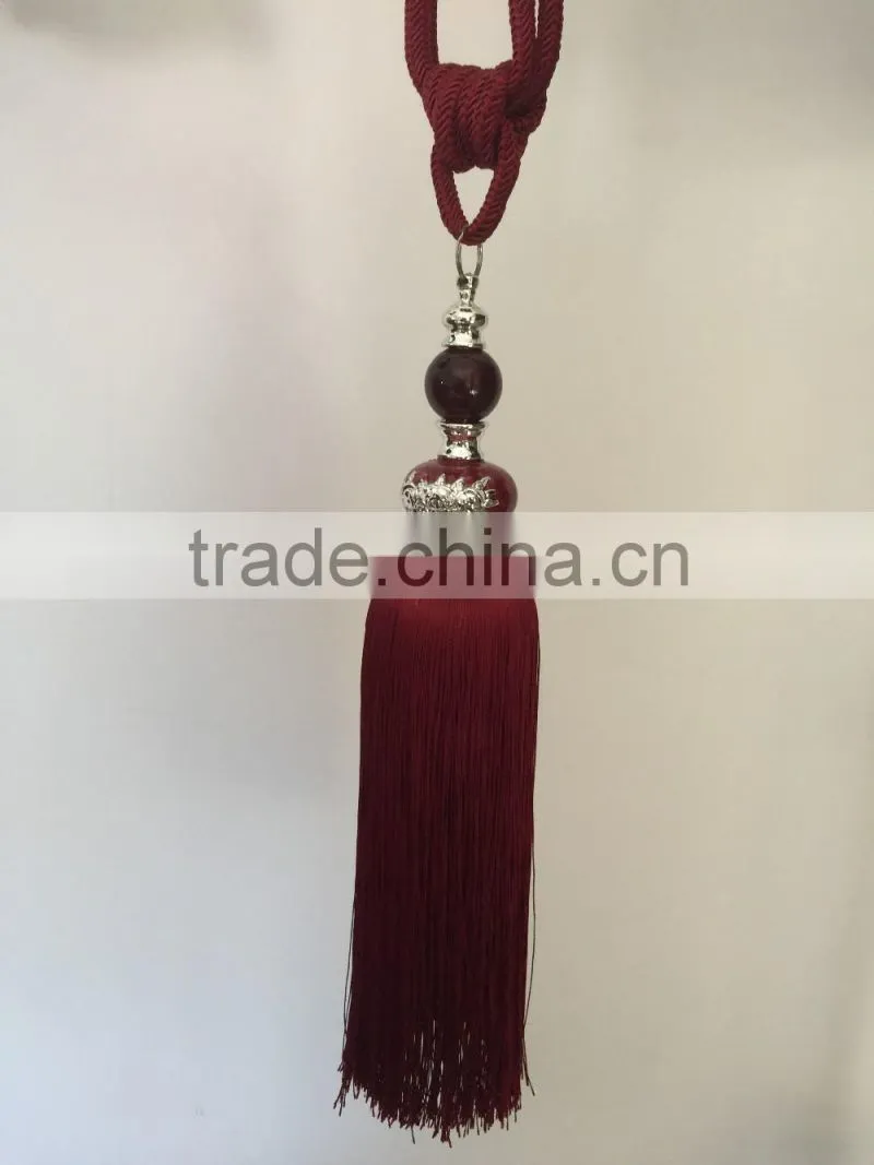 curtain fashion decorative cord tieback tassel