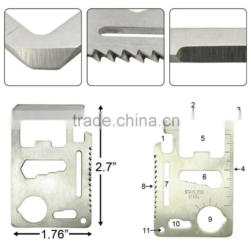 multifunction credit card tool pocket knife credit card survival tool