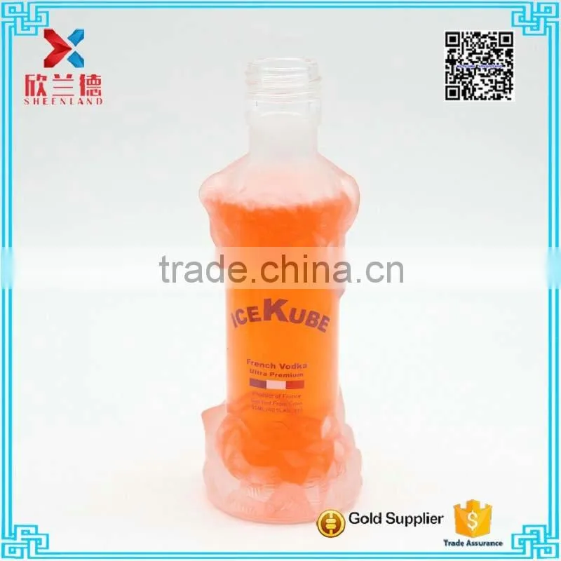 new design 50ml fancy liquor glass wine bottle with logo printing