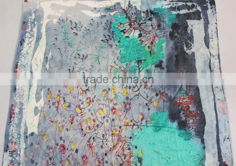 Woven Women's Scarf Wool Fabric for Winter