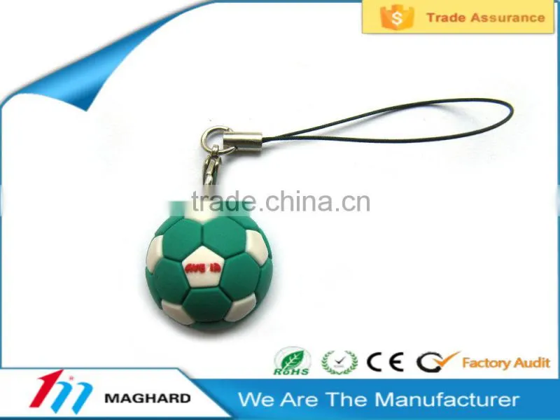 2015 hot selling promotional soft pvc fridge magnet key chain
