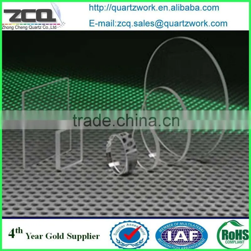 254nm uv filter Thin quartz sheet 75*75*28*2 quartz sheet