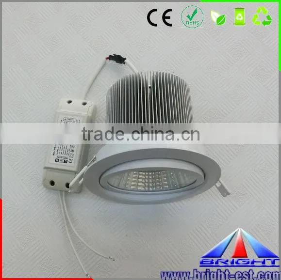 China supply 15w Dimmable COB LED Downlight with CE RoHs approved.