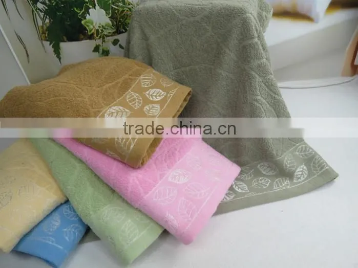 cotton bath towel good quality jacquard velvet