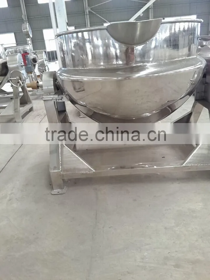 Low price nature gas heating jacketed kettle ,gas cooking pot