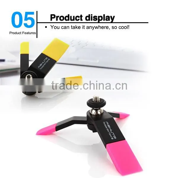 2015 Hot Selling Products, Portable Mini Camera Tripod, Tripod Holder for Cell Phone