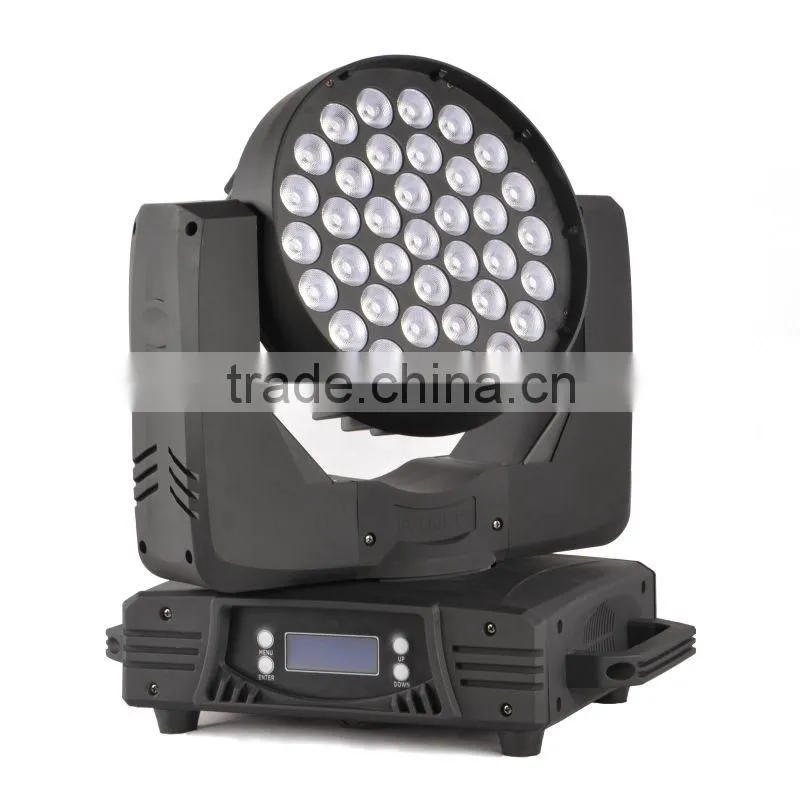 37pcsx10w RGBW led wash moving head light/disco effect light