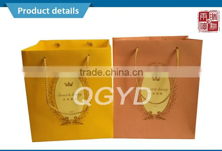 Elegant paper gift bag custom bags with logo new style bags