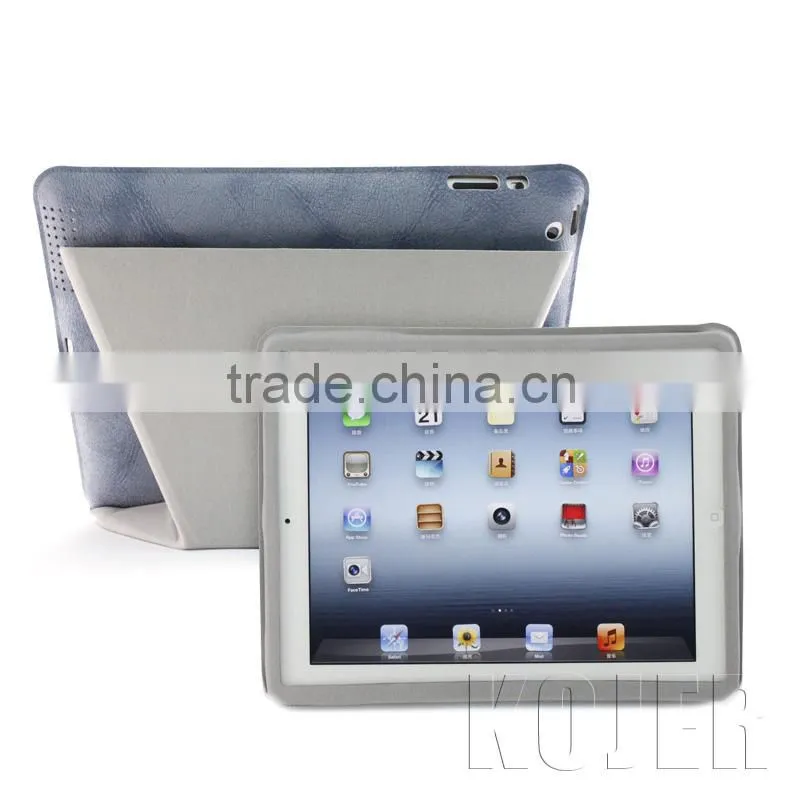 Transfomer professional manufacture pu leather housing for ipad2/for ipad3/for ipad4 case,protective pu case