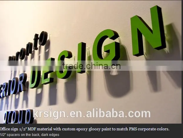 3d acrylic mini letter sign of company logo for advertising