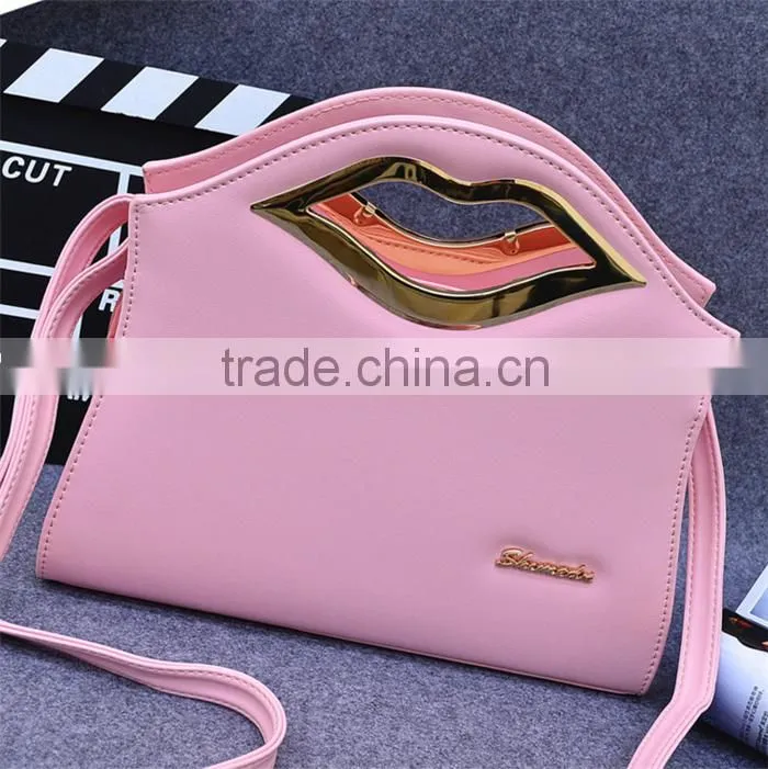 2016 new fashion lips handbags Shoulder Messenger Bag