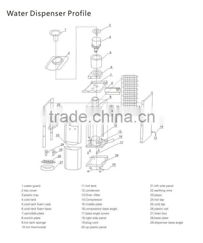 Water Dispenser Parts Type dispenser tap