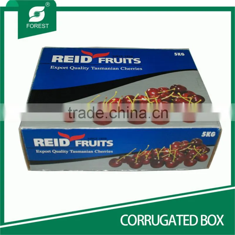CUSTOMIZED CORRUGATED PAPER BOX FOR FRESH FRUIT