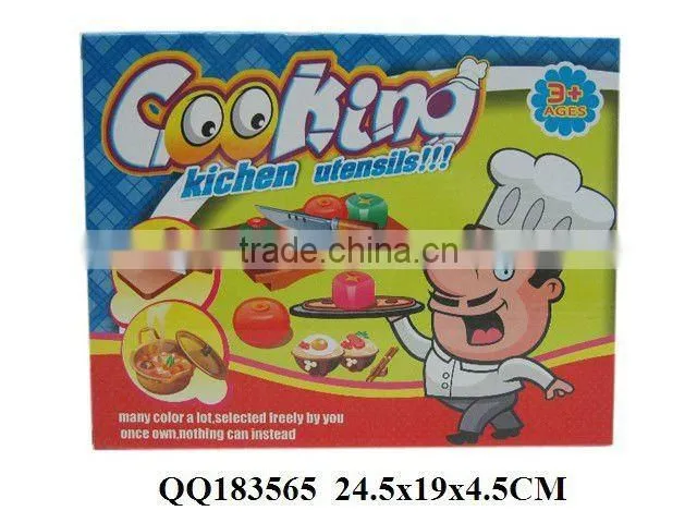 Cooking play set, plastic kitchen set toy, funny toy for kid