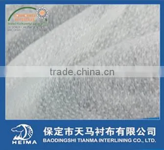 enzyme wash(90) non-woven garment fusible interlining 7020 black color