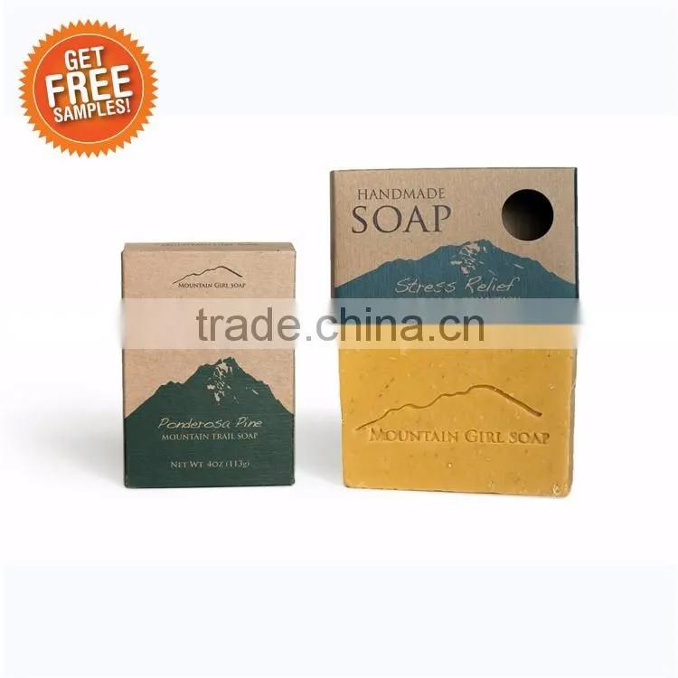 Recycle Printed Kraft Soap Packaging Box