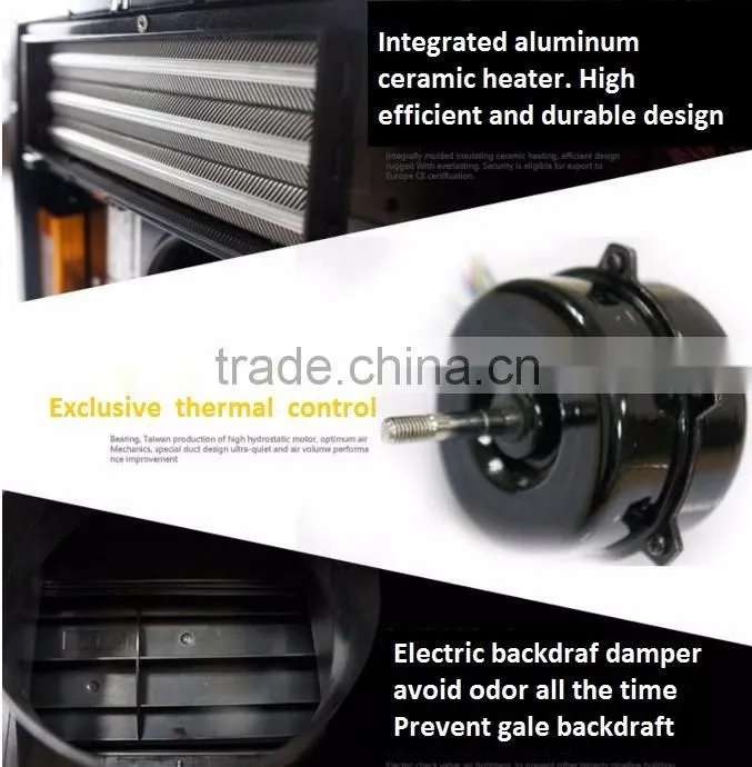 hidden type with ventilation funtion bathroom ceiling electric fan heater