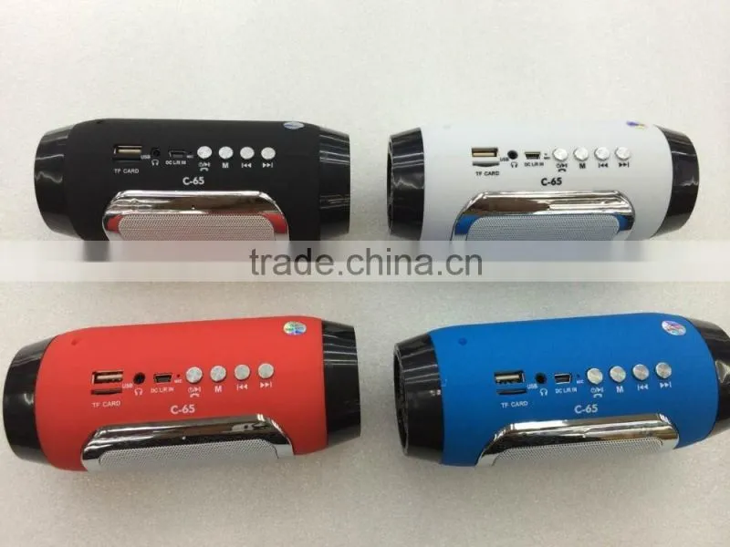 2016 high quality 3D sound effect portable outdoor bluetooth speaker with line in/hands free call, can do custom logo printing