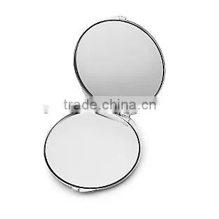 Compact mirror in stock,Promotional mirror for makeup,Round metal Pocket Mirror