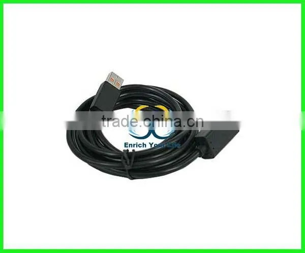 Black Usb Extension Cable for Xbox 360 Kinect