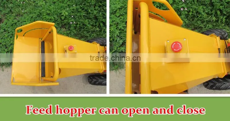Petrol wood chipper shredder