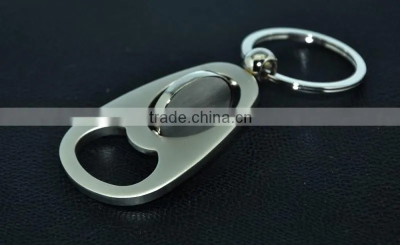 Rotatable Metal Bottle Opener keychain for Promotion