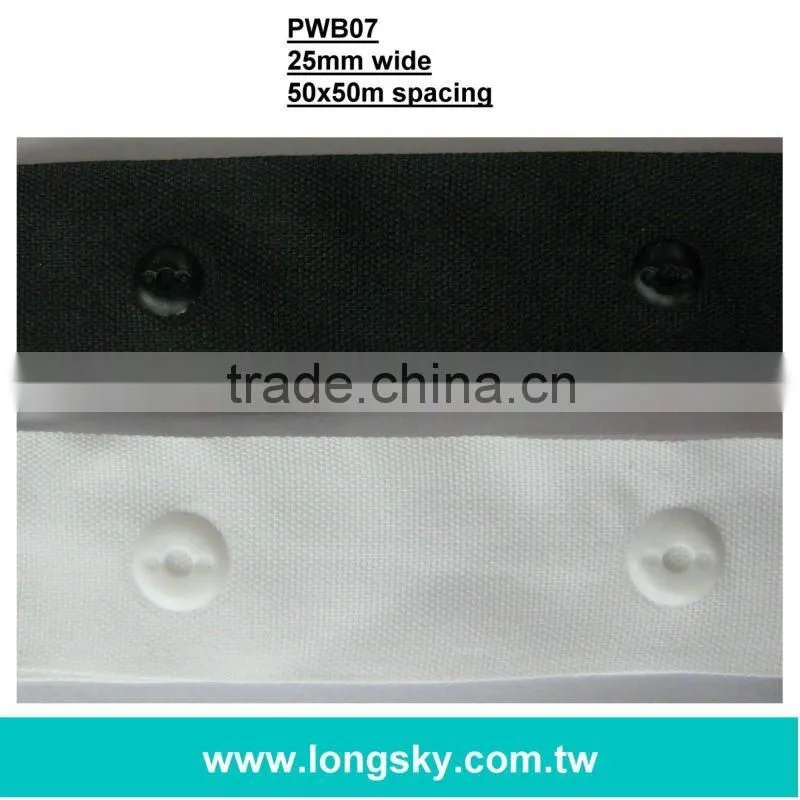 (#PWB01) Taiwan high class plastic polyester snappy button tape for clothing