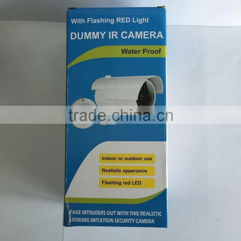 Mock Security Surveillance Dummy CCTV Camera With Flashing Red LED & Fake IR LED